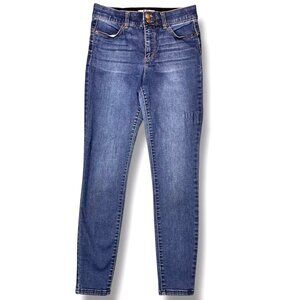 Skinny Jeans High Rise Dark Wash Stretch Ankle Size 28